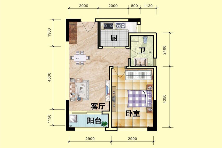 B户型-一房一厅-57.92平.jpg